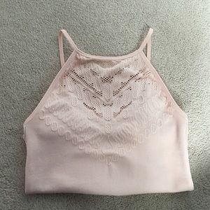 Baby Pink Halter Neck Bodysuit